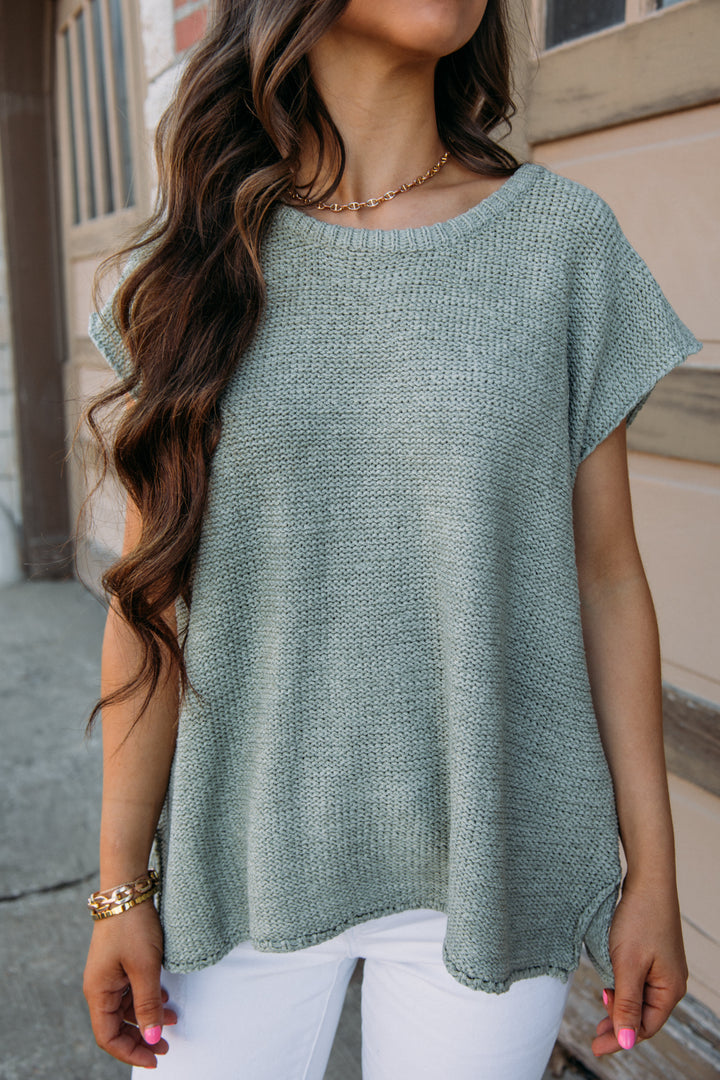 Spring Feels Sweater - Sage