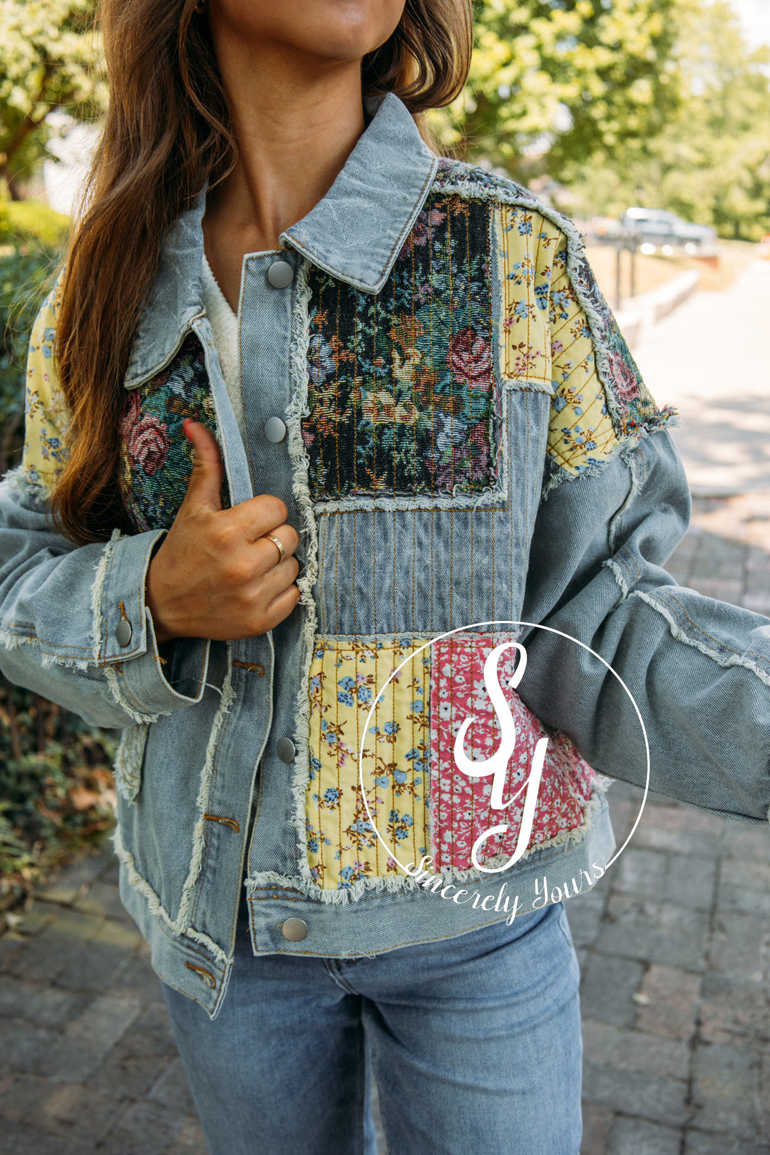 Fall Comfort Jacket - Denim Multi