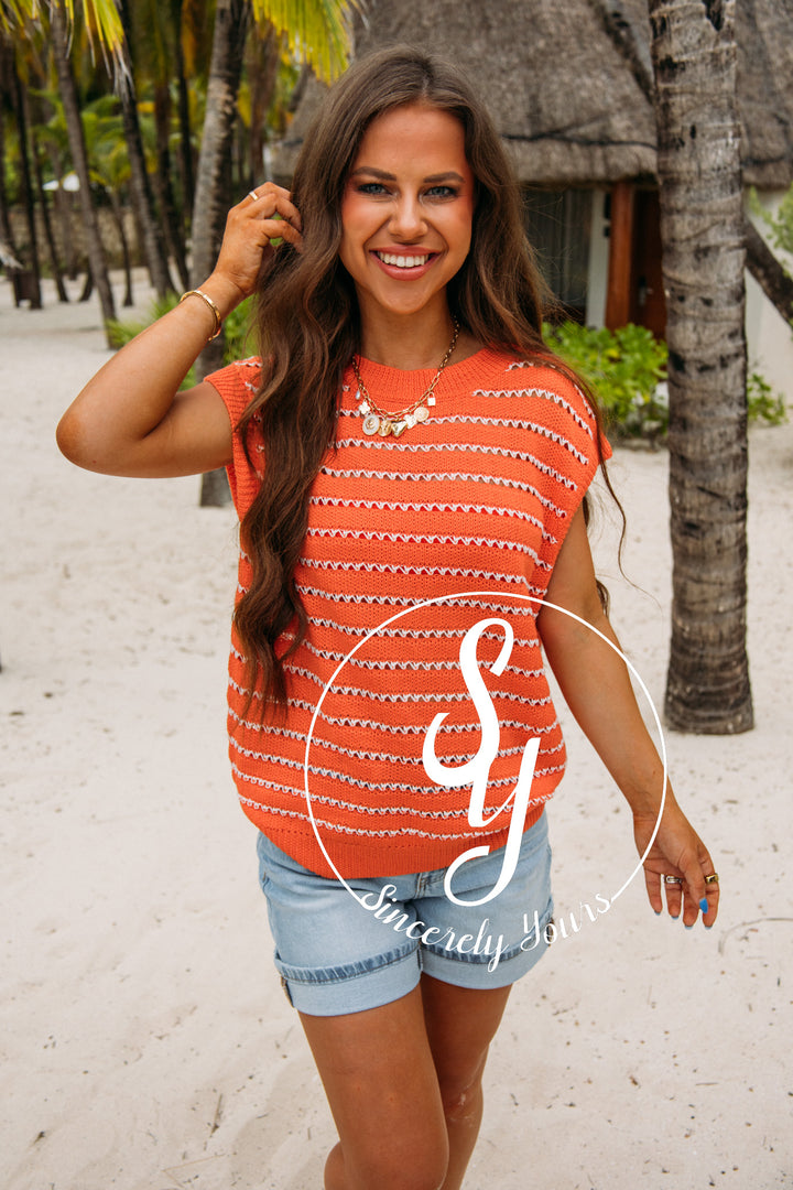 Rae Life Top-Orange