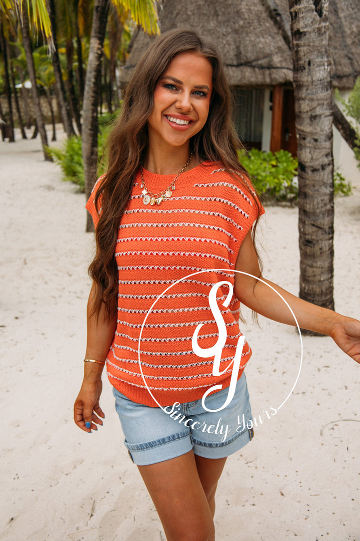 Rae Life Top-Orange