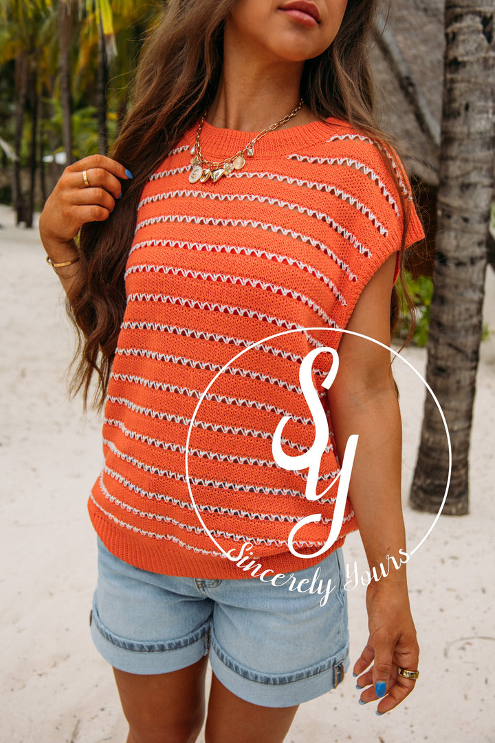 Rae Life Top-Orange