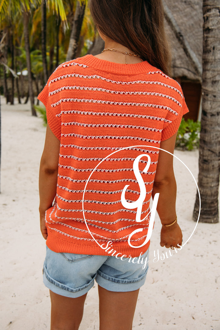 Rae Life Top-Orange