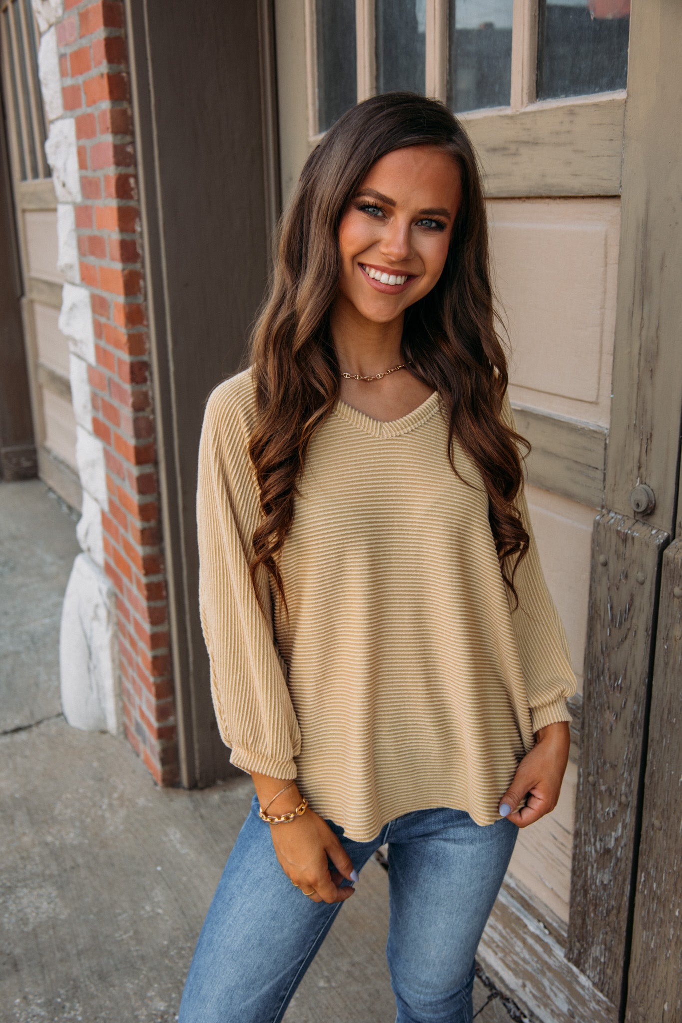 Cute and Classy Top - Mustard