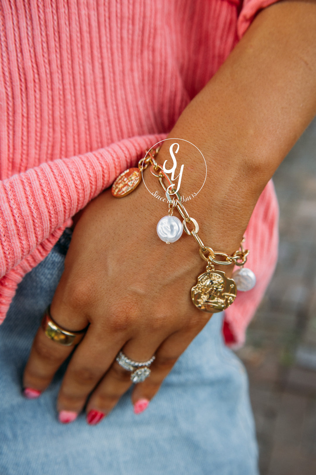 Looking On Bracelet- Gold