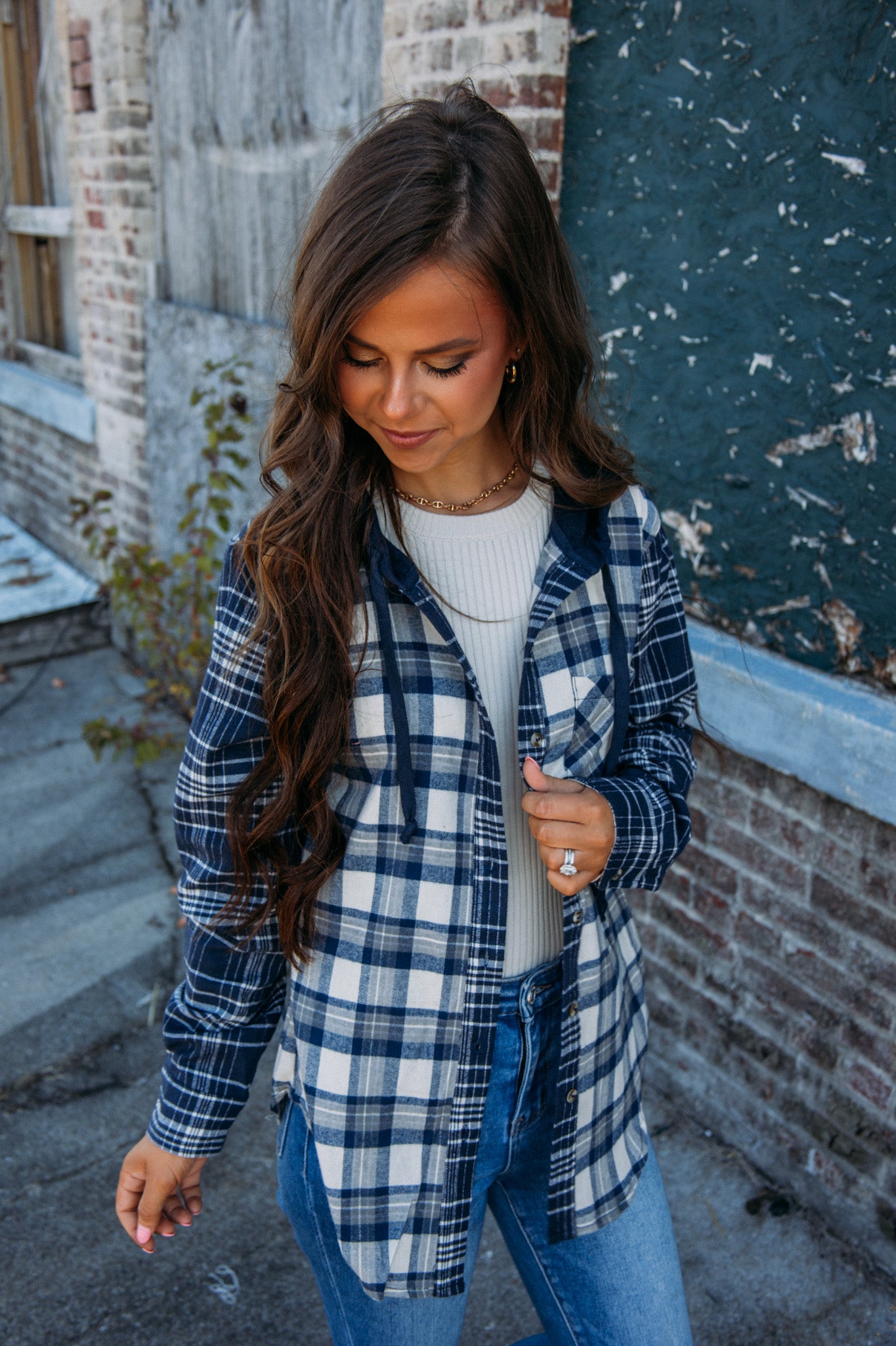 Fireside Sippin' Flannel - Navy