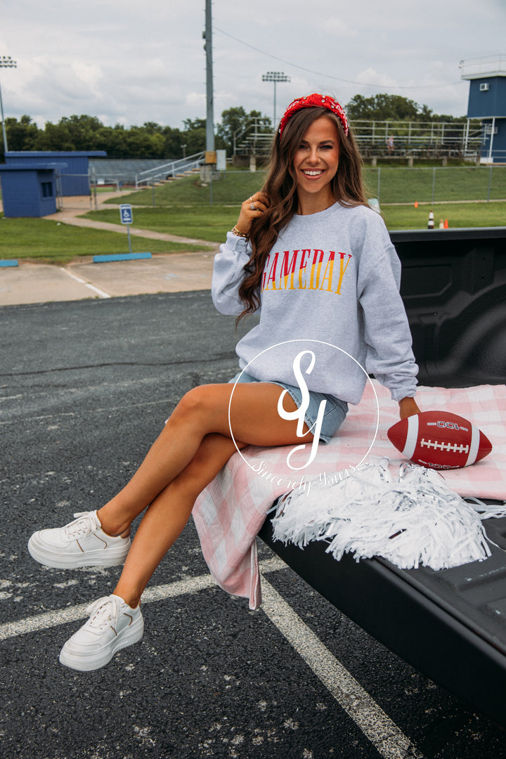 Gameday Crewneck-Red/Yellow