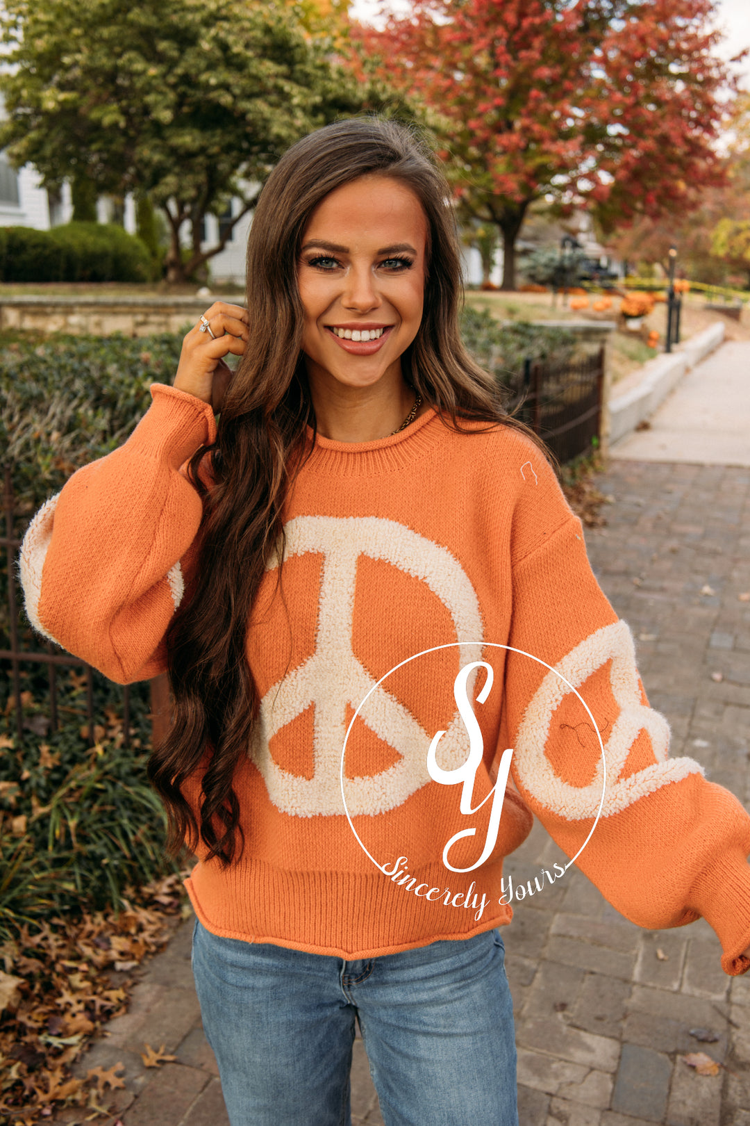 Keep the Peace Sweater - Orange