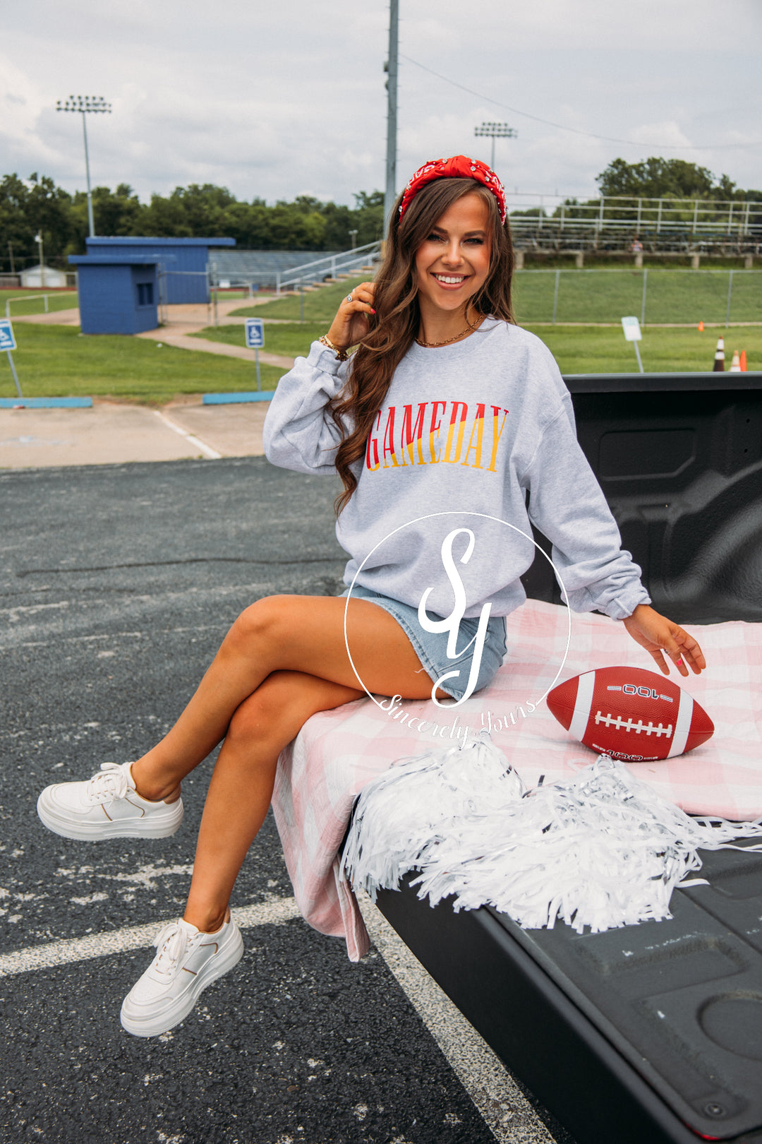 Gameday Crewneck-Red/Yellow