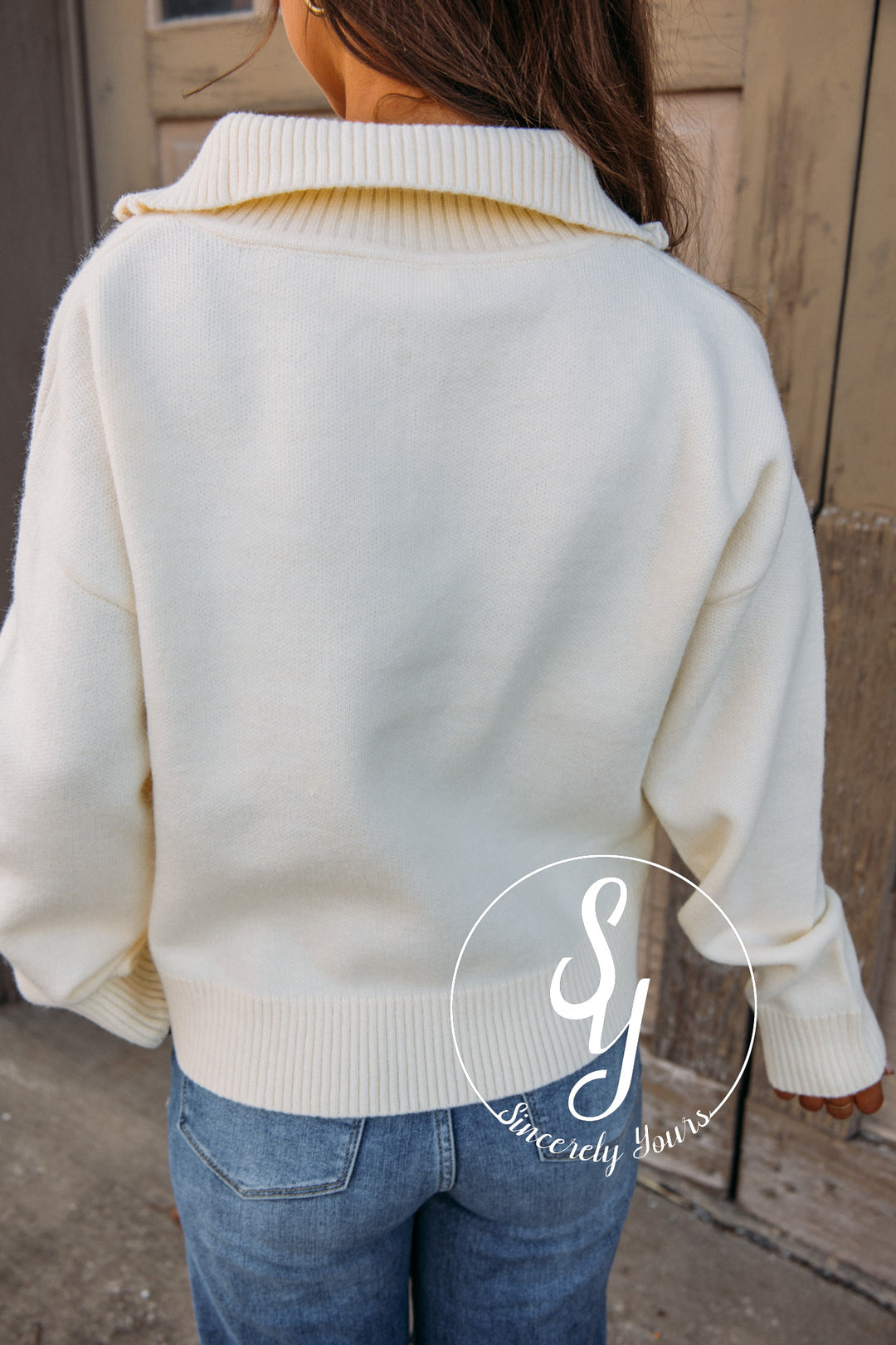 Think About It Sweater - Cream