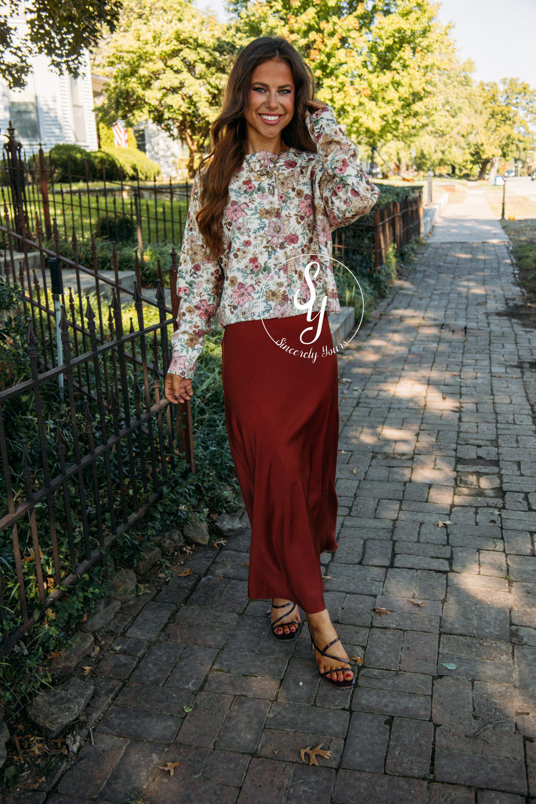 Swish And Sway Skirt - Brick