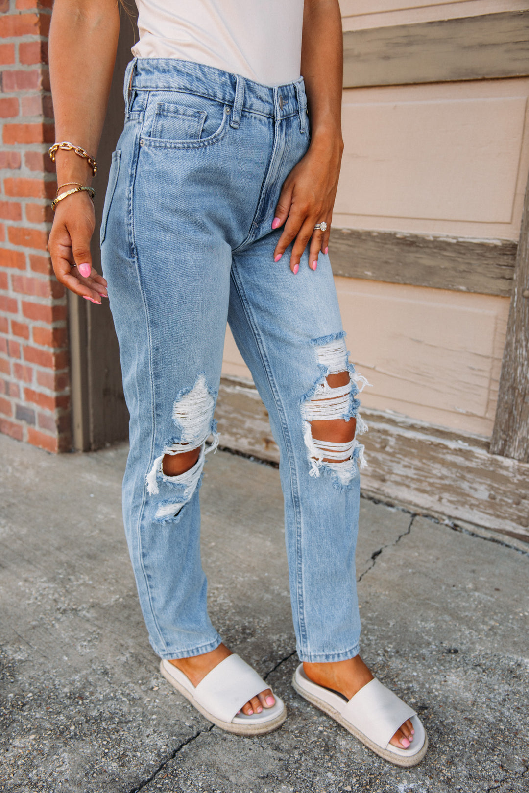 Dear John: Jodi High Rise Cropped Denim -Deep Water