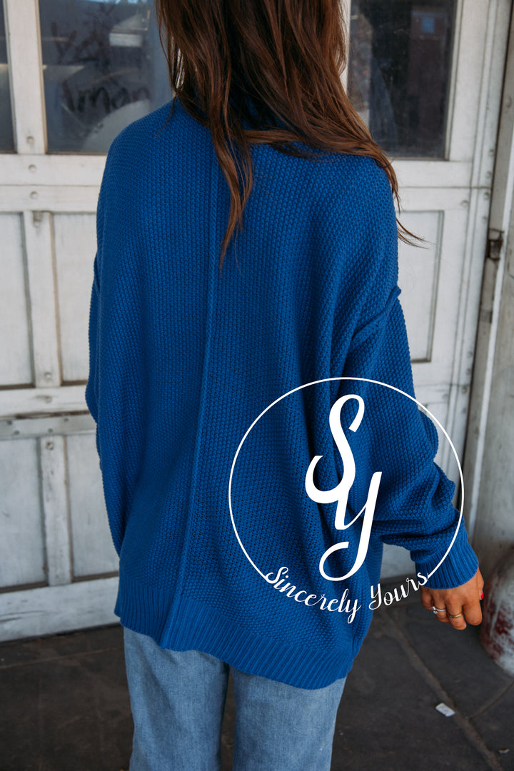 Like Blue Cardigan - Cobalt