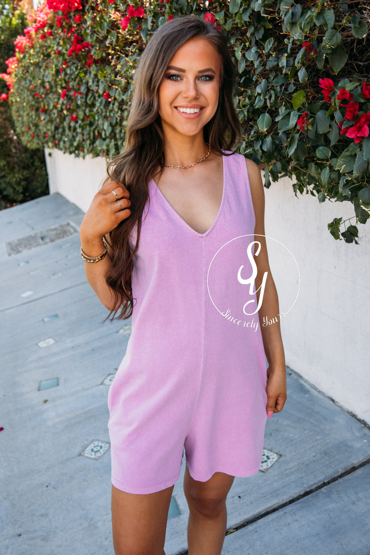 Go Getter Romper -Pink