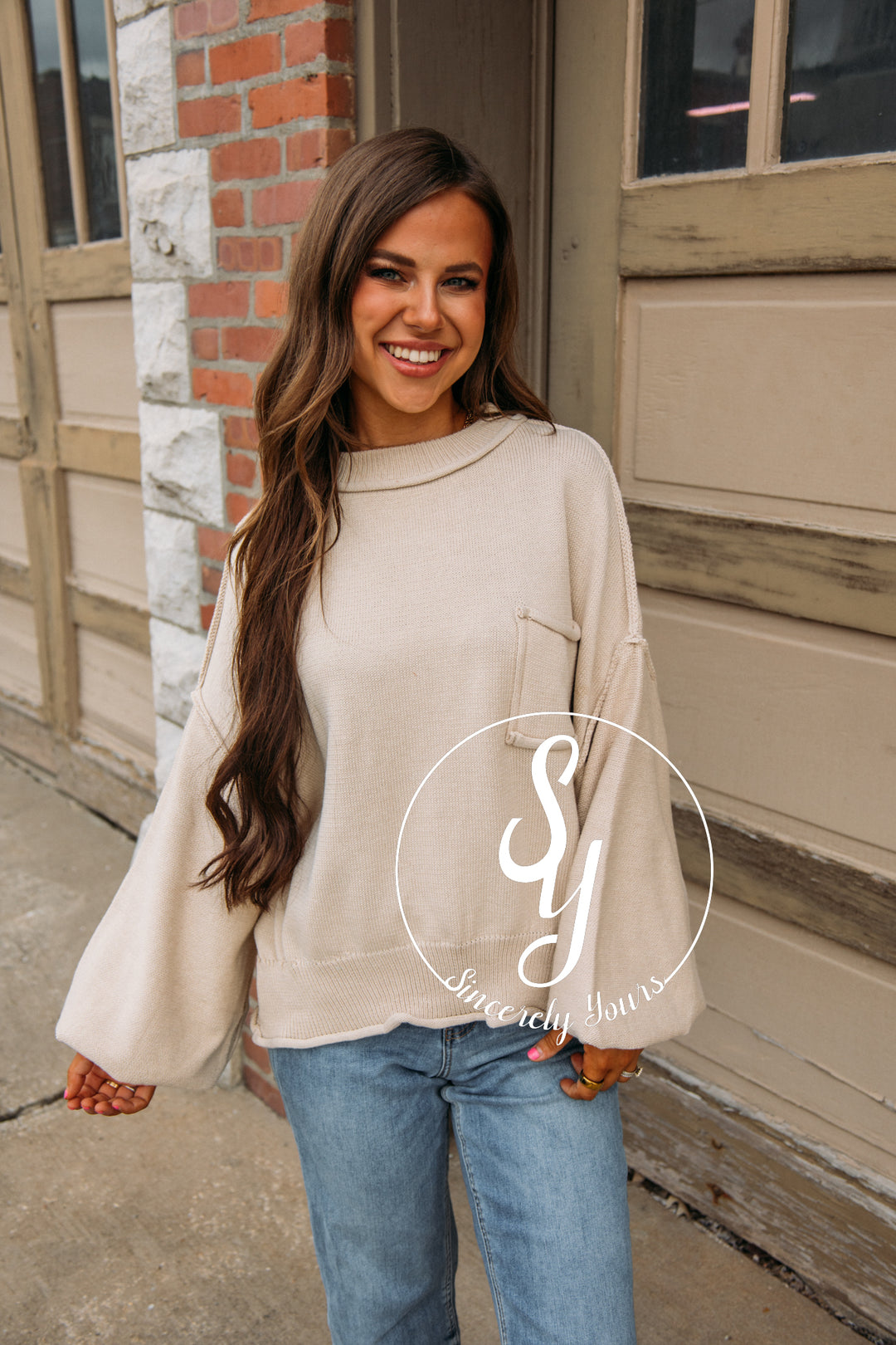 Cabin Cozy Sweater - Pale Oak