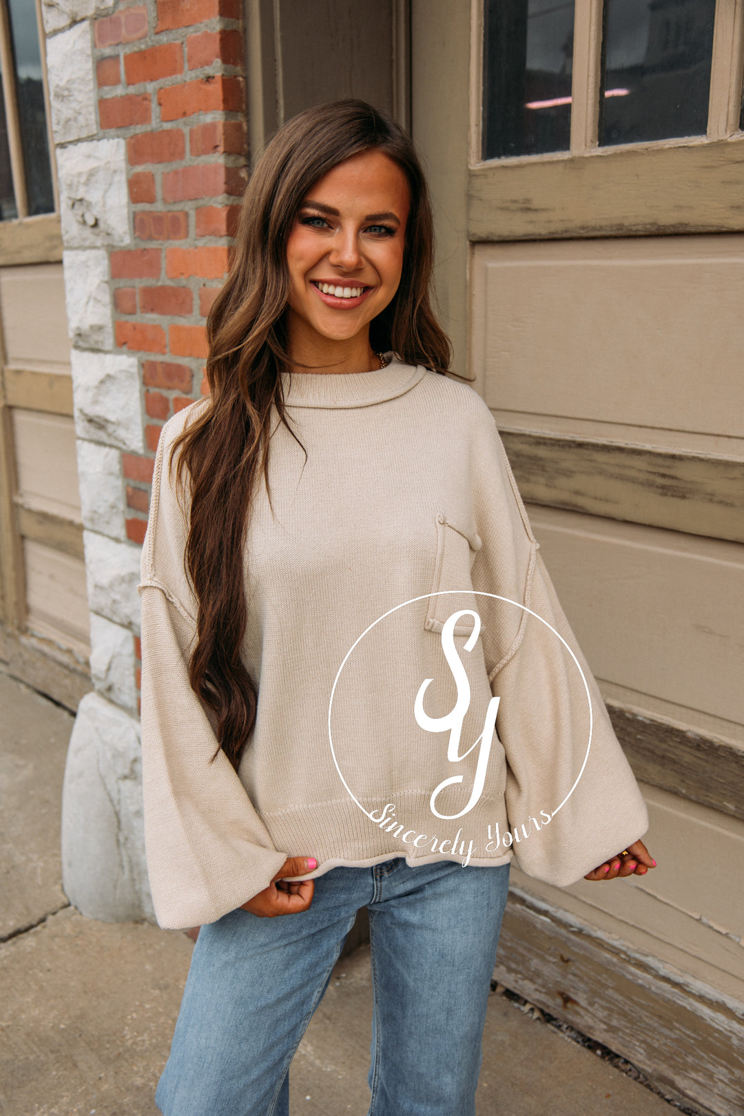 Cabin Cozy Sweater - Pale Oak