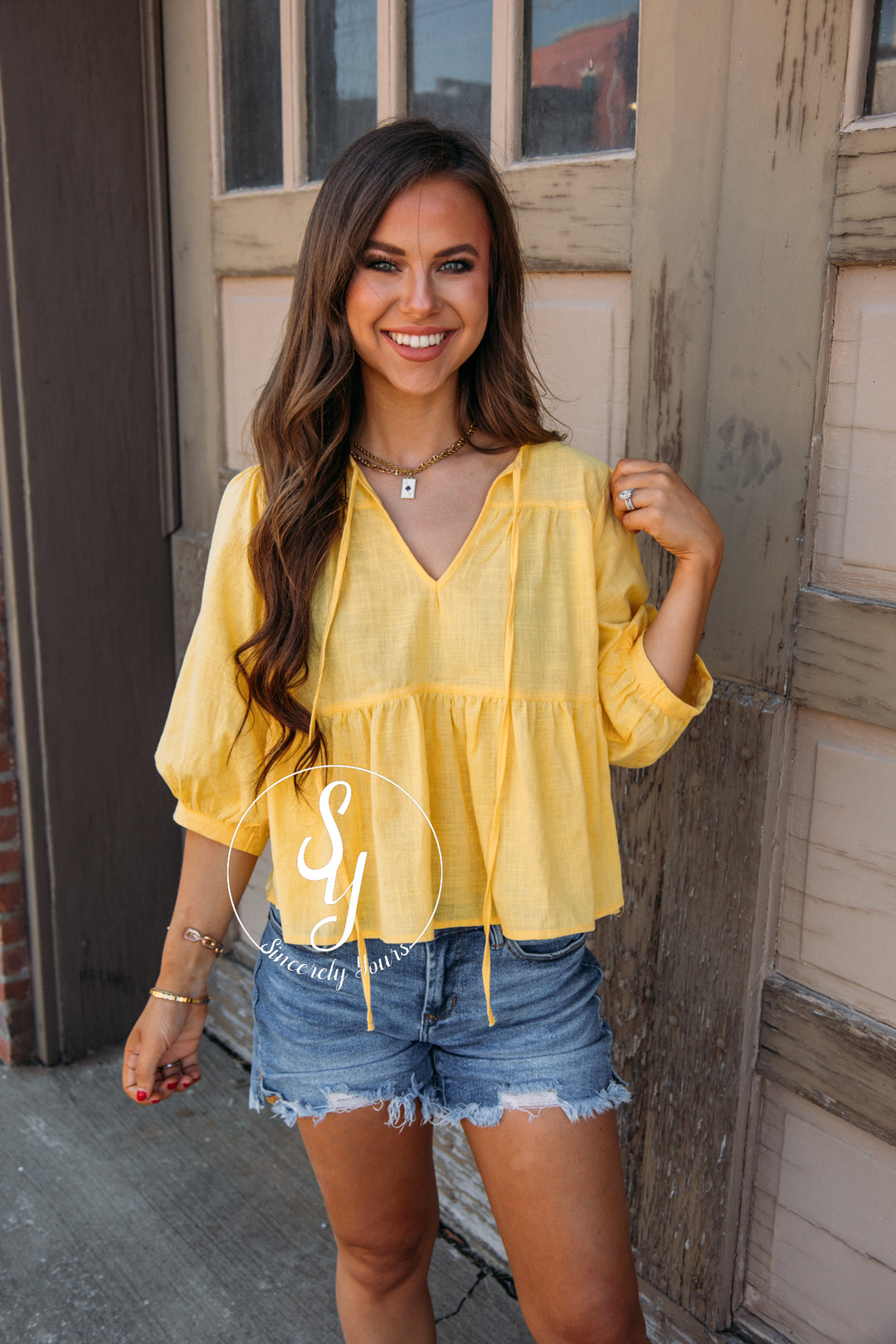 Bright and Fun Top-Yellow