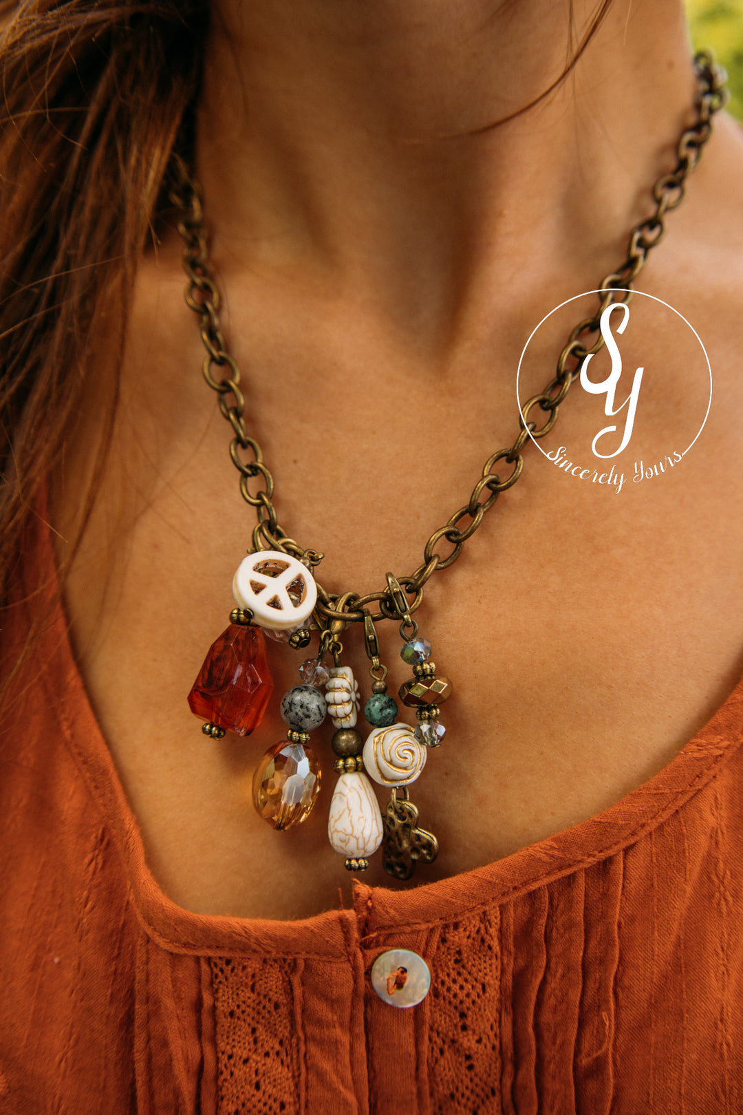 Scarlett Peace Necklace