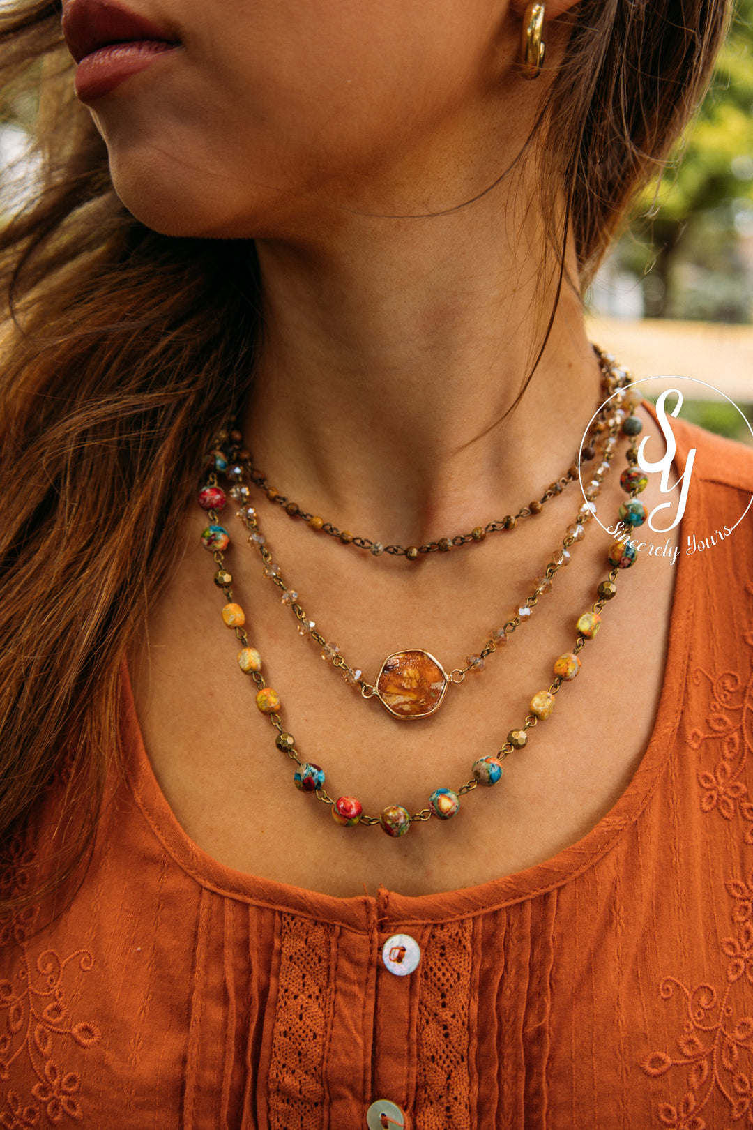 Stone Layer Necklace