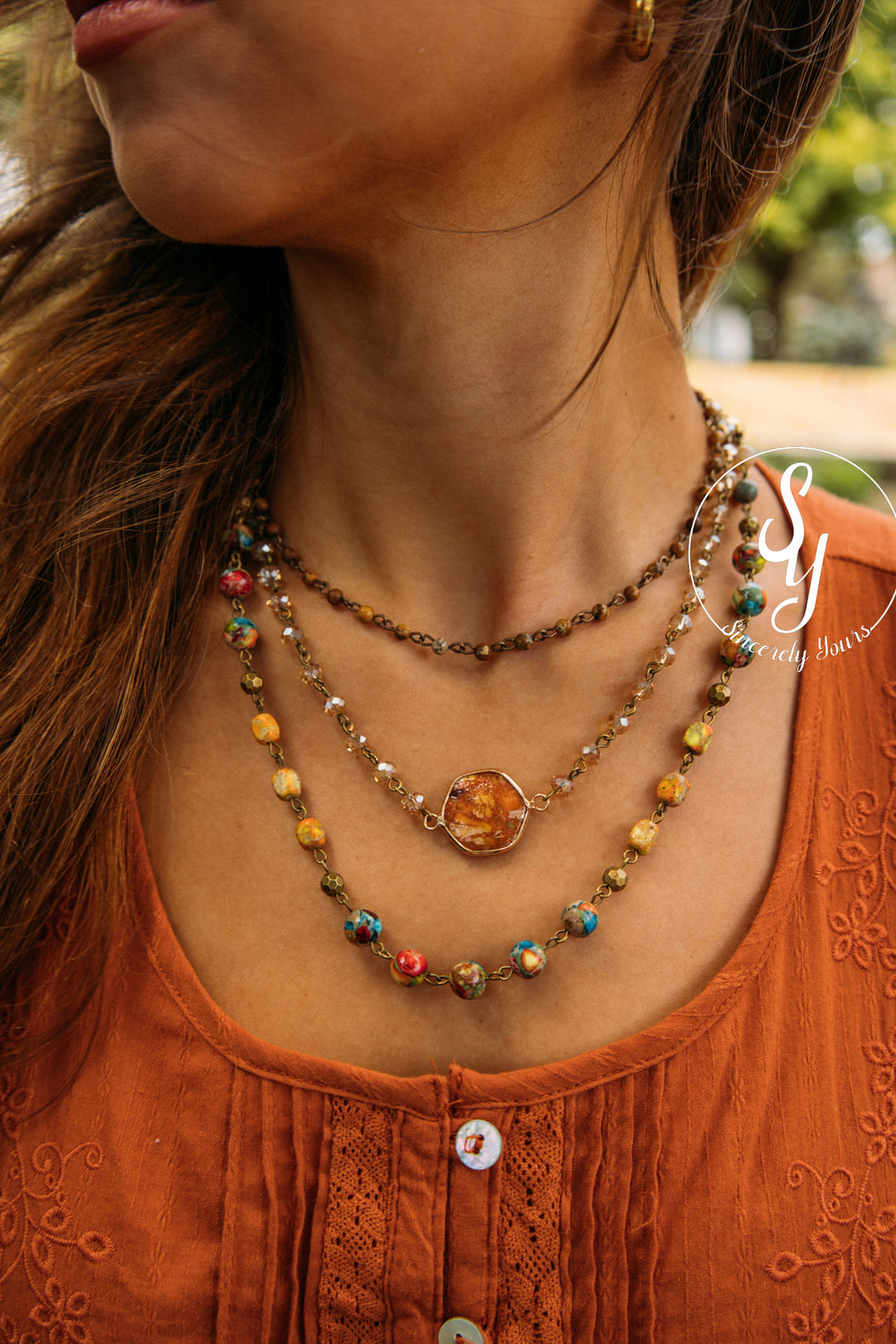 Stone Layer Necklace