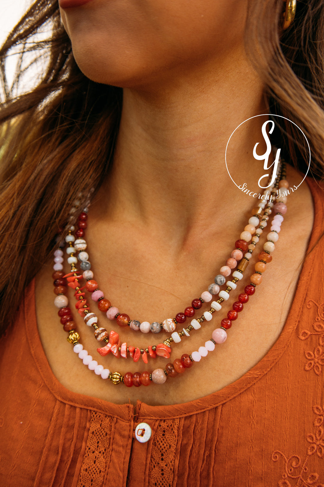 Fall Feeling Beaded Necklace
