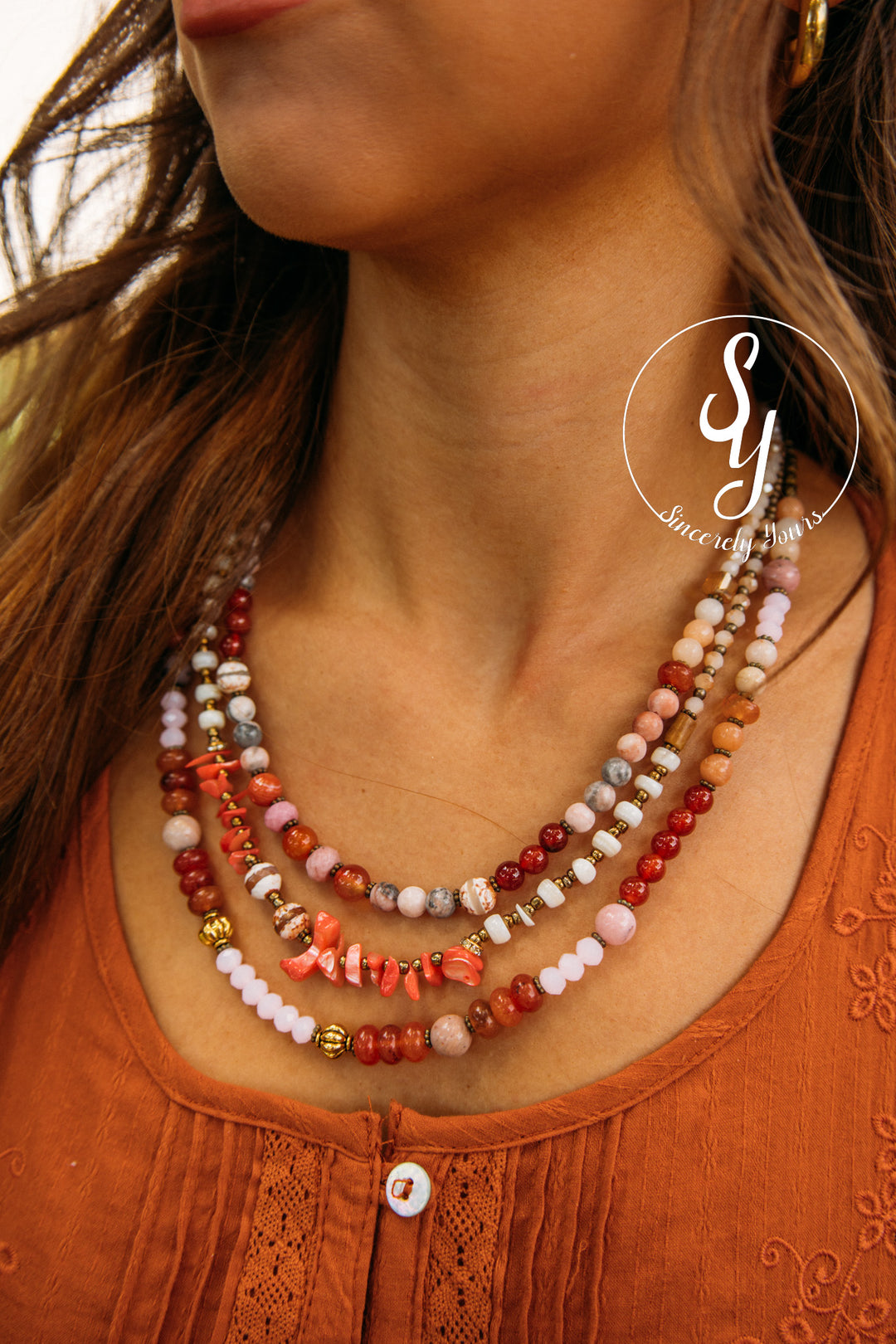 Fall Feeling Beaded Necklace