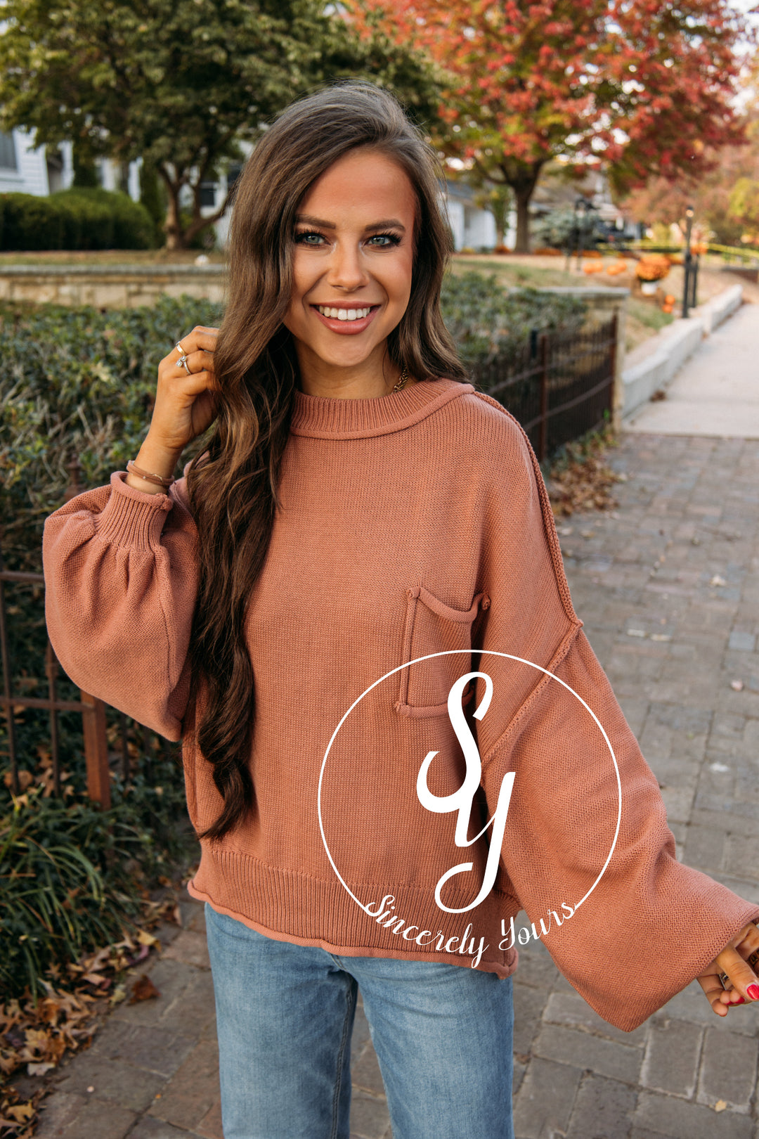 Cabin Cozy Sweater - Terracotta