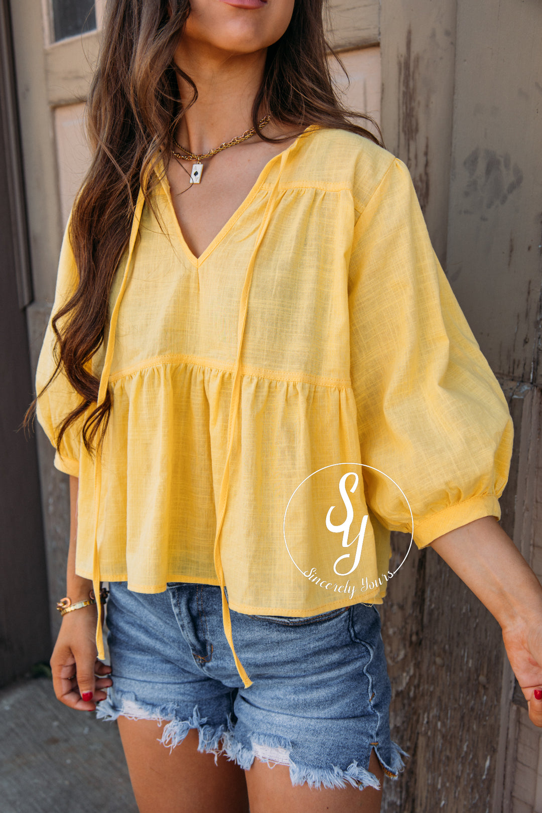 Bright and Fun Top-Yellow