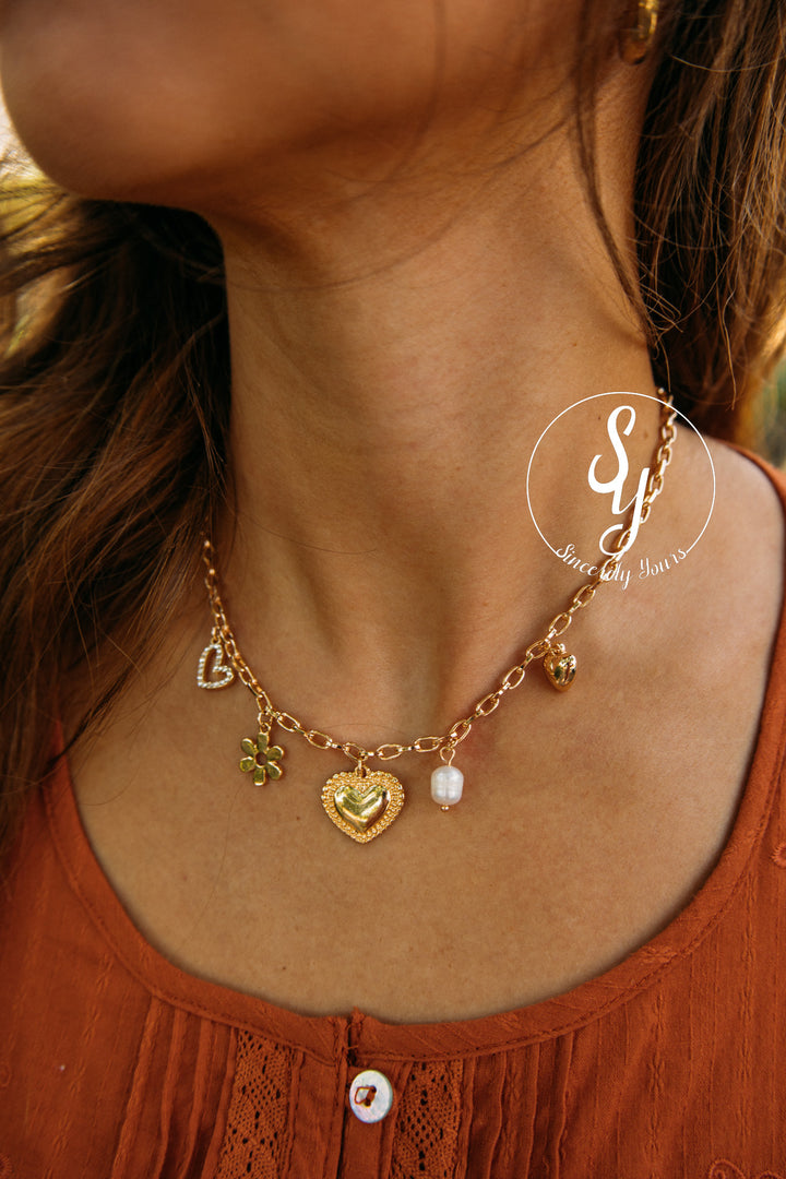 Daisy Heart Necklace