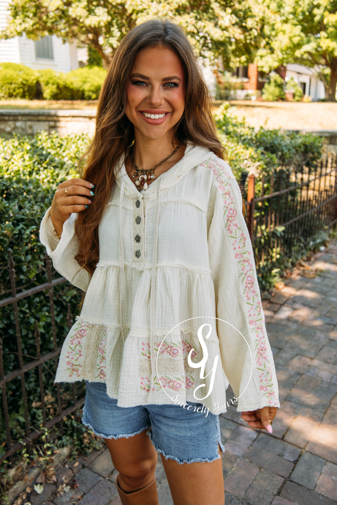 Blooming Keepsake Top- Natural