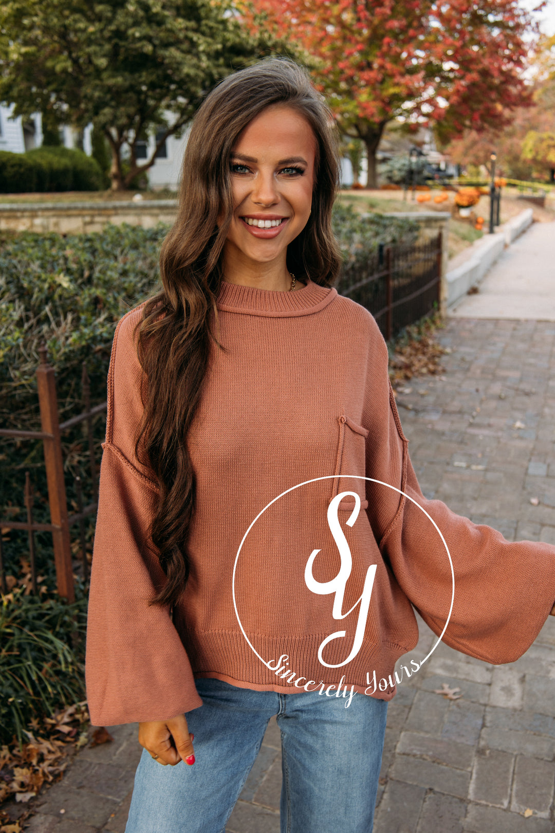 Cabin Cozy Sweater - Terracotta