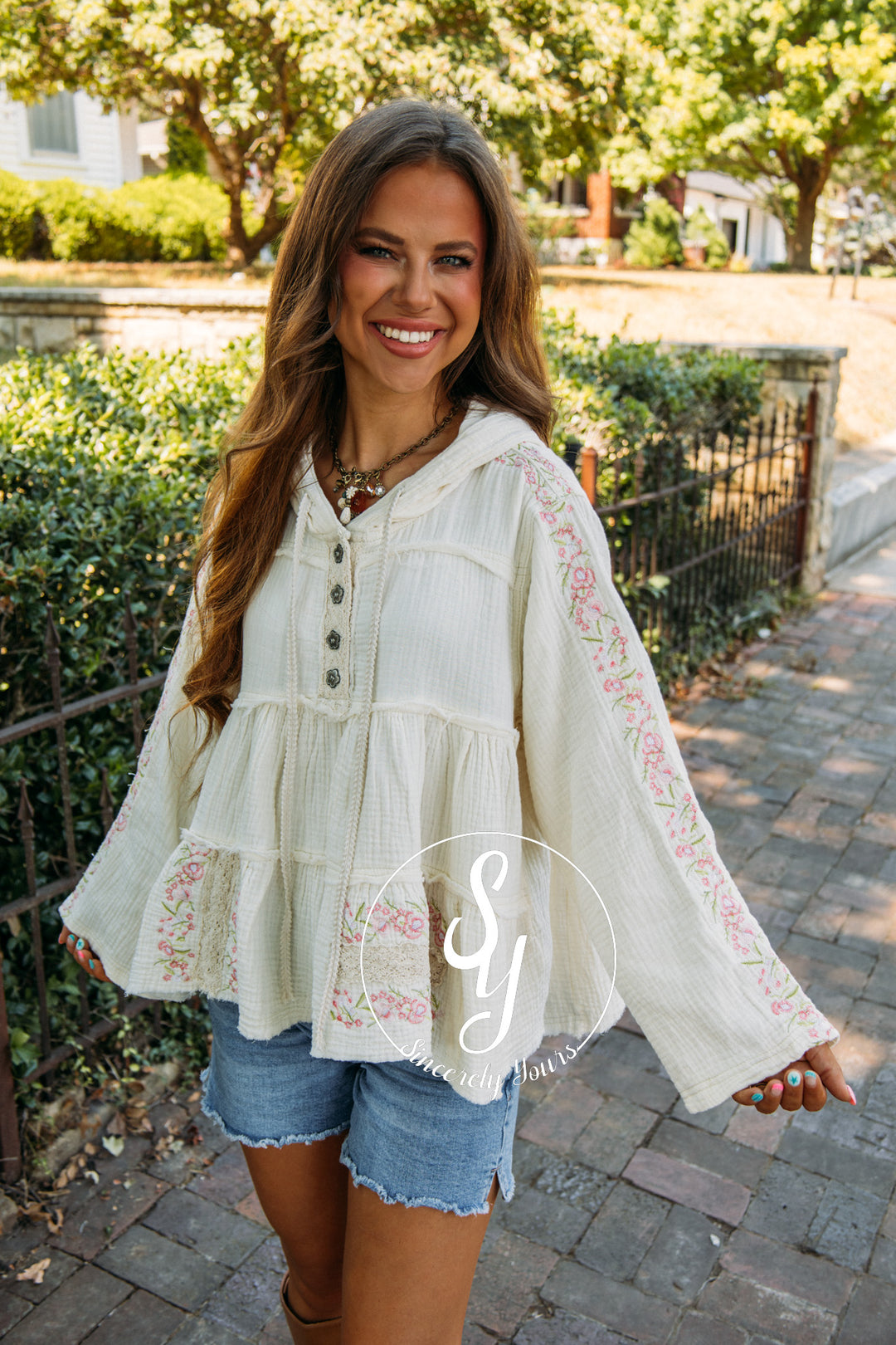 Blooming Keepsake Top- Natural