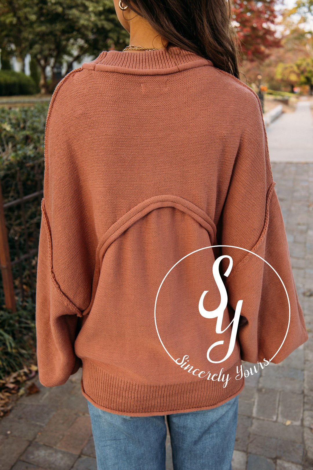 Cabin Cozy Sweater - Terracotta