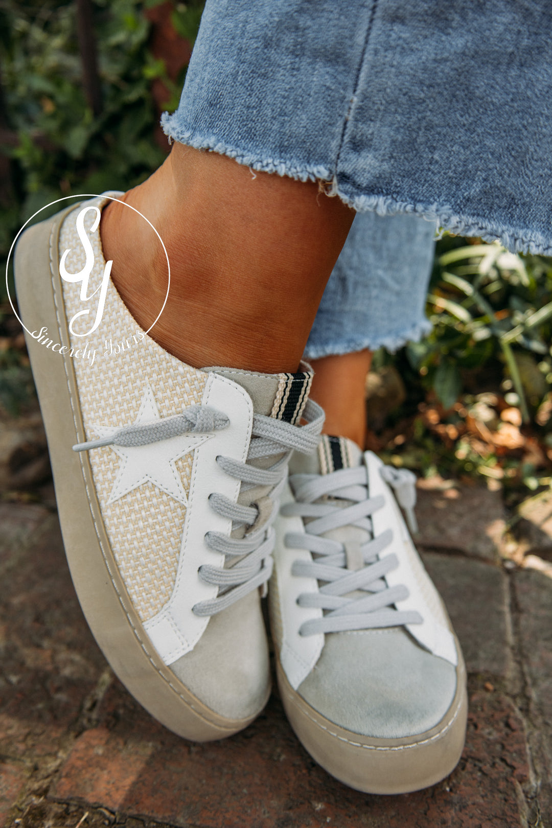 Star Of The Show Sneaker- Bone
