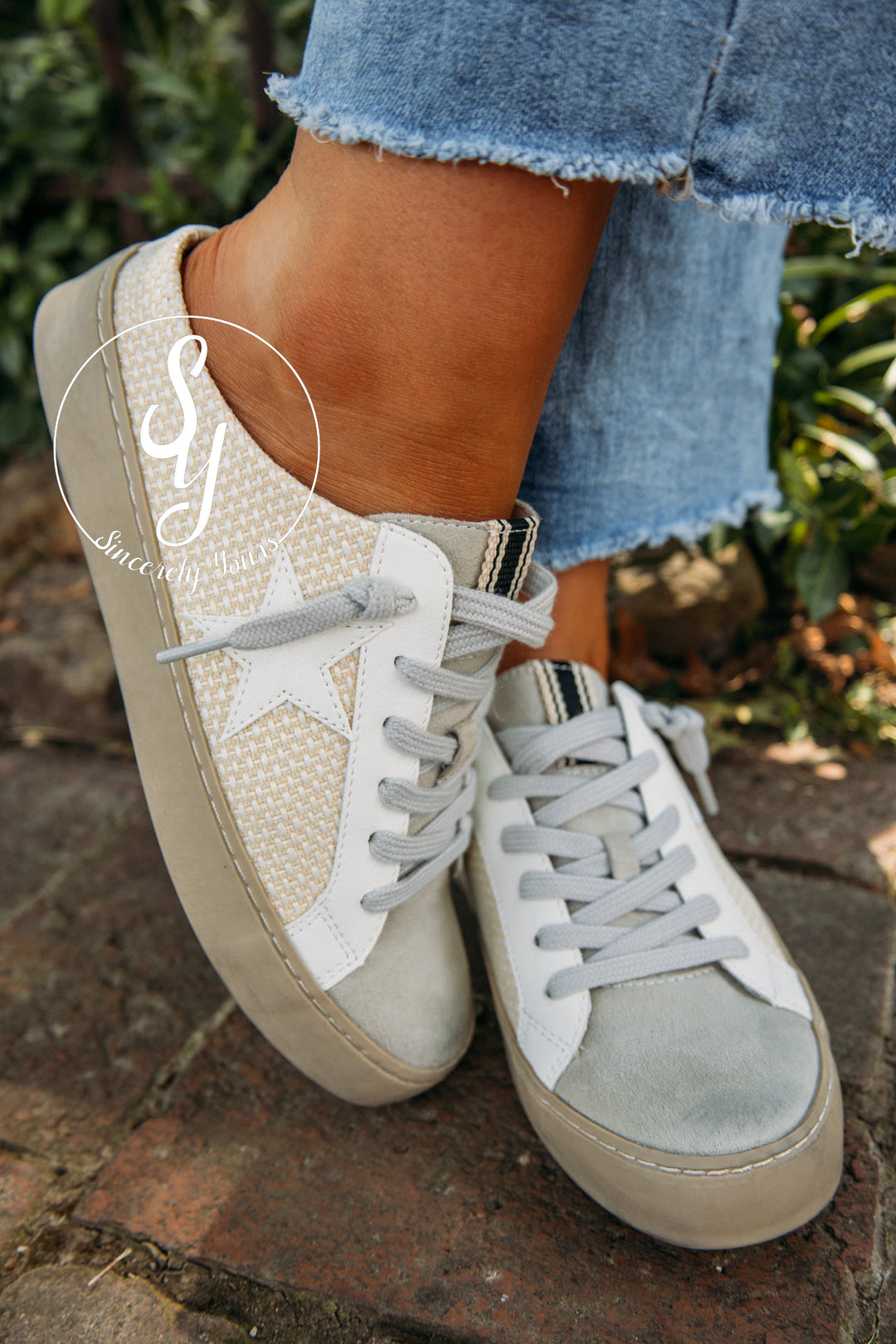 Star Of The Show Sneaker- Bone