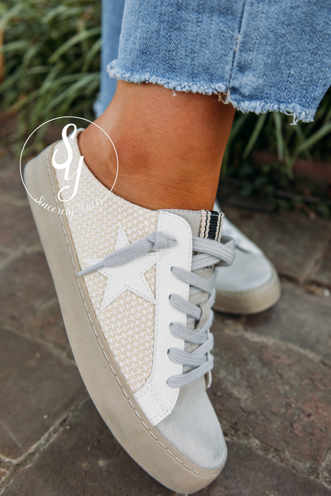 Star Of The Show Sneaker- Bone