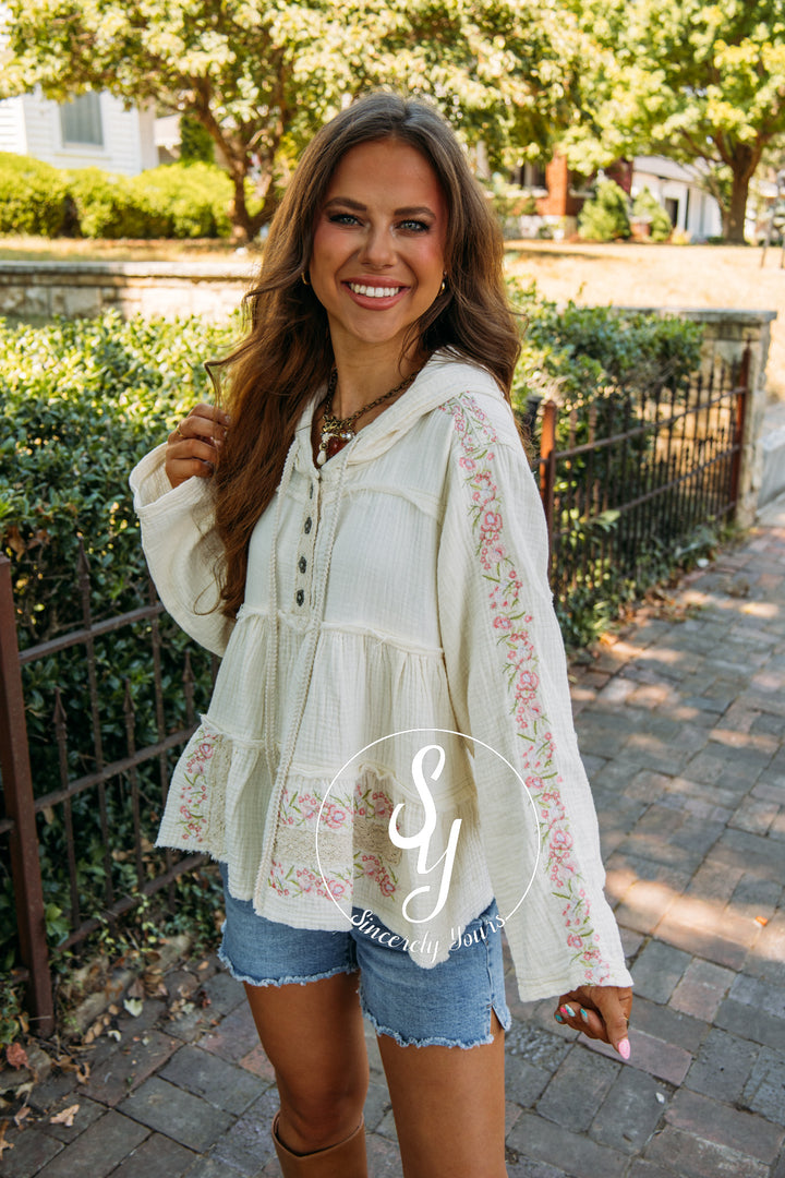 Blooming Keepsake Top- Natural