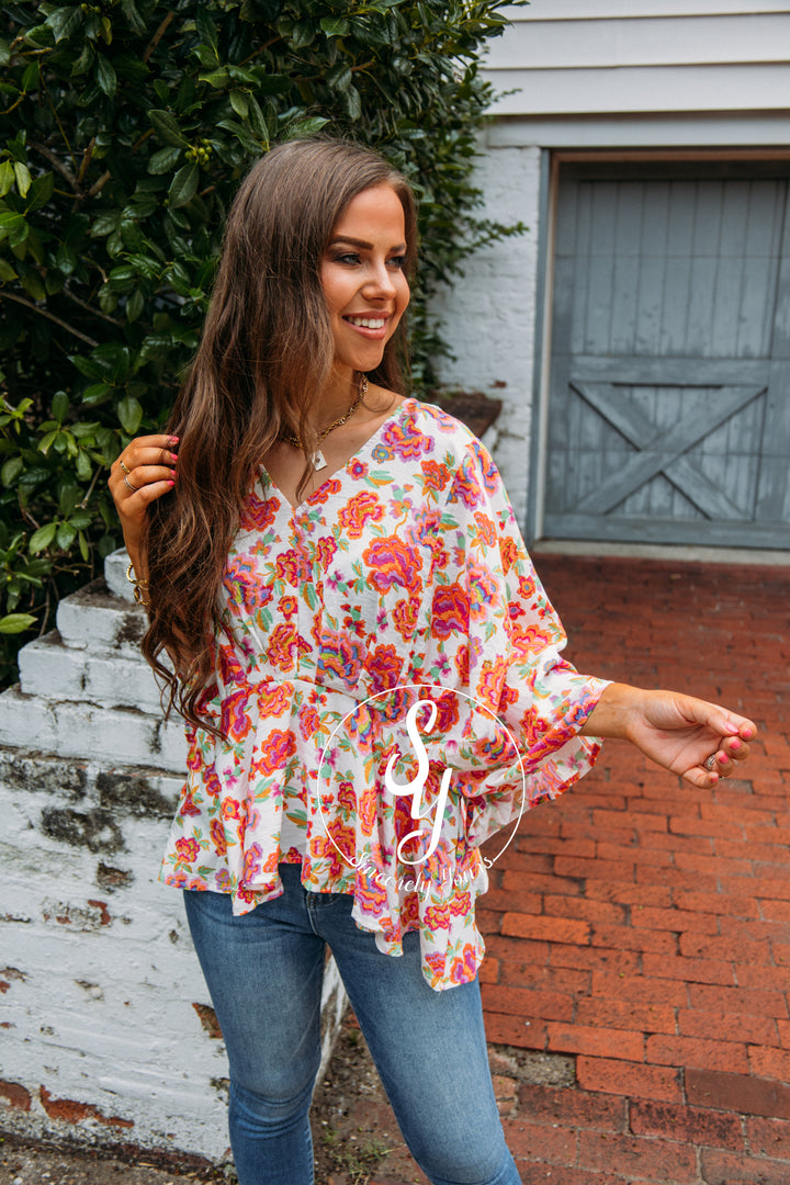 Flower Power Moment-Ivory Multi