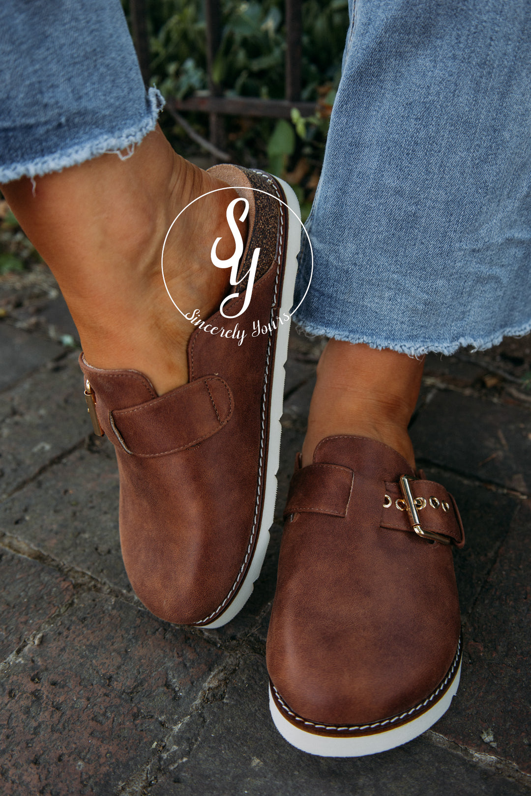 Fall Into Me Mule- Cognac