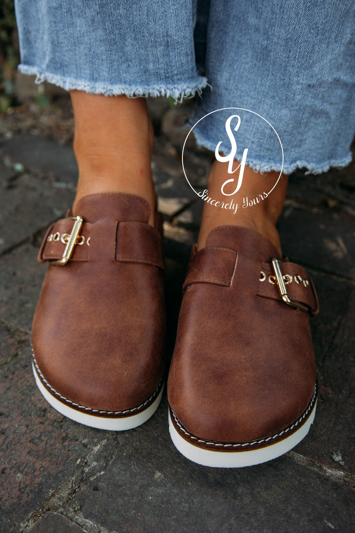 Fall Into Me Mule- Cognac
