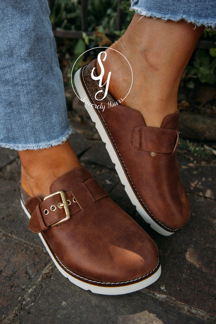 Fall Into Me Mule- Cognac