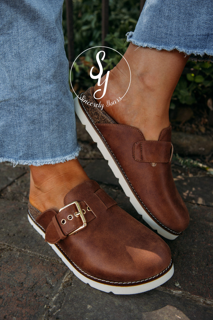Fall Into Me Mule- Cognac