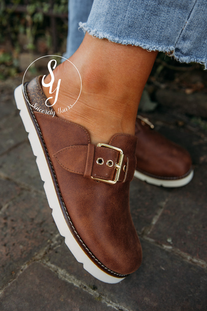 Fall Into Me Mule- Cognac