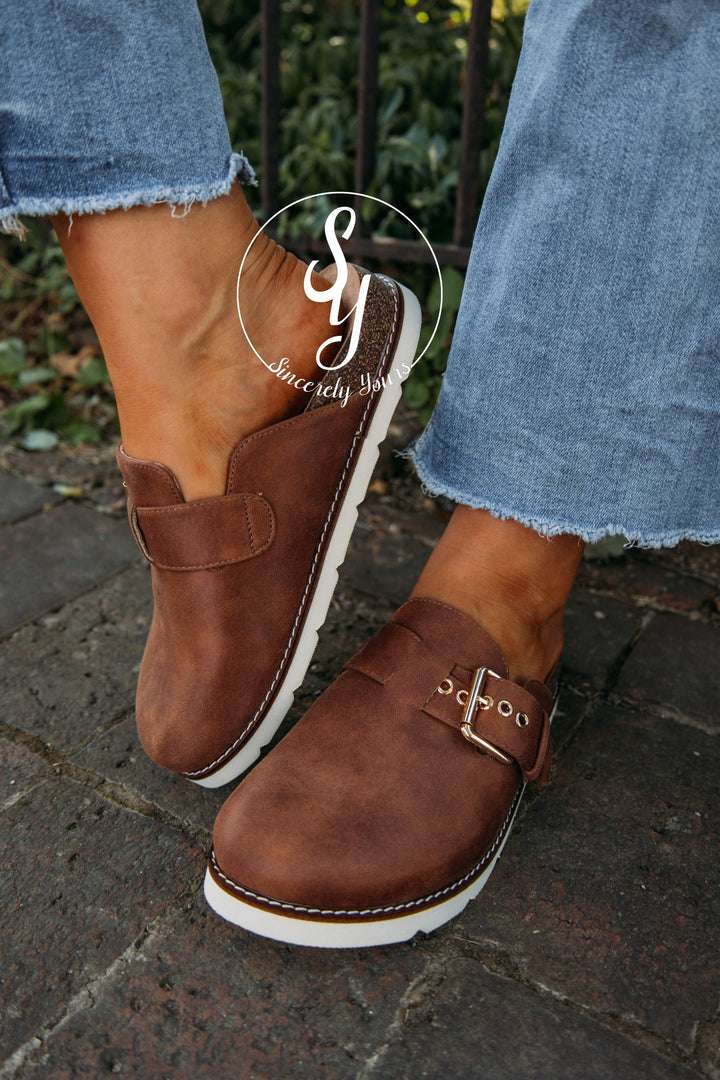 Fall Into Me Mule- Cognac