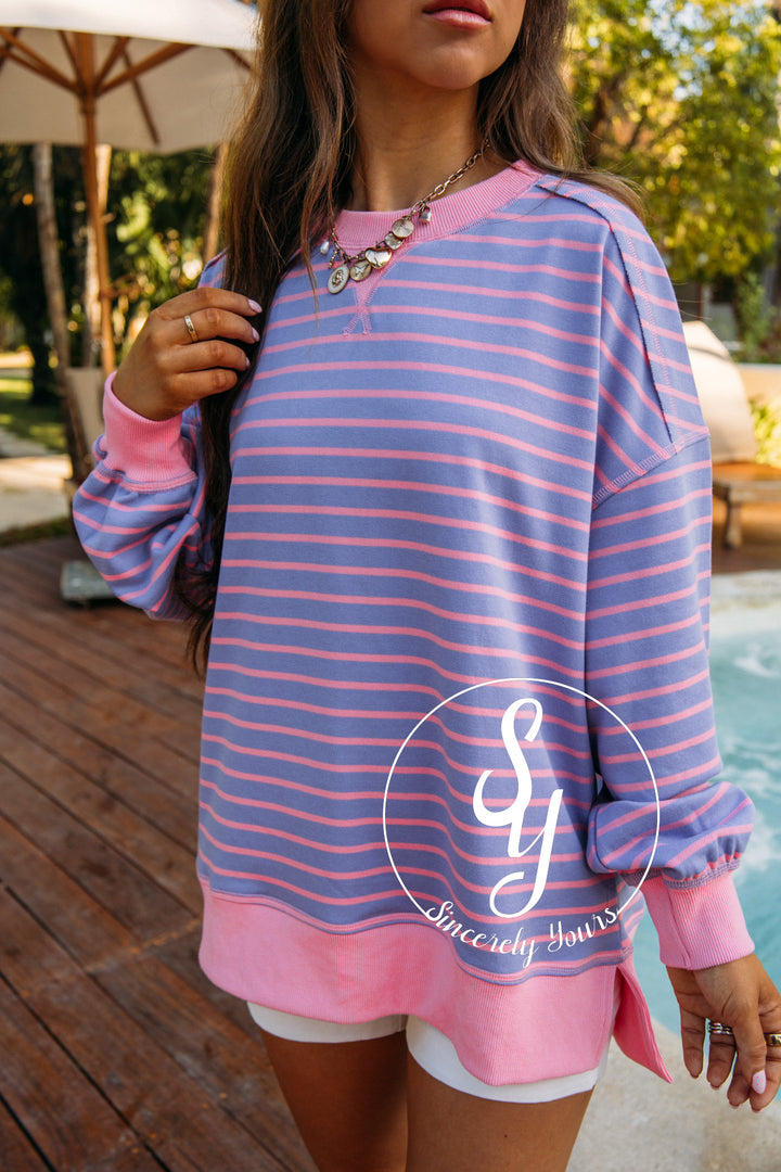 Cabin Chic Top - Lavendar/Pink