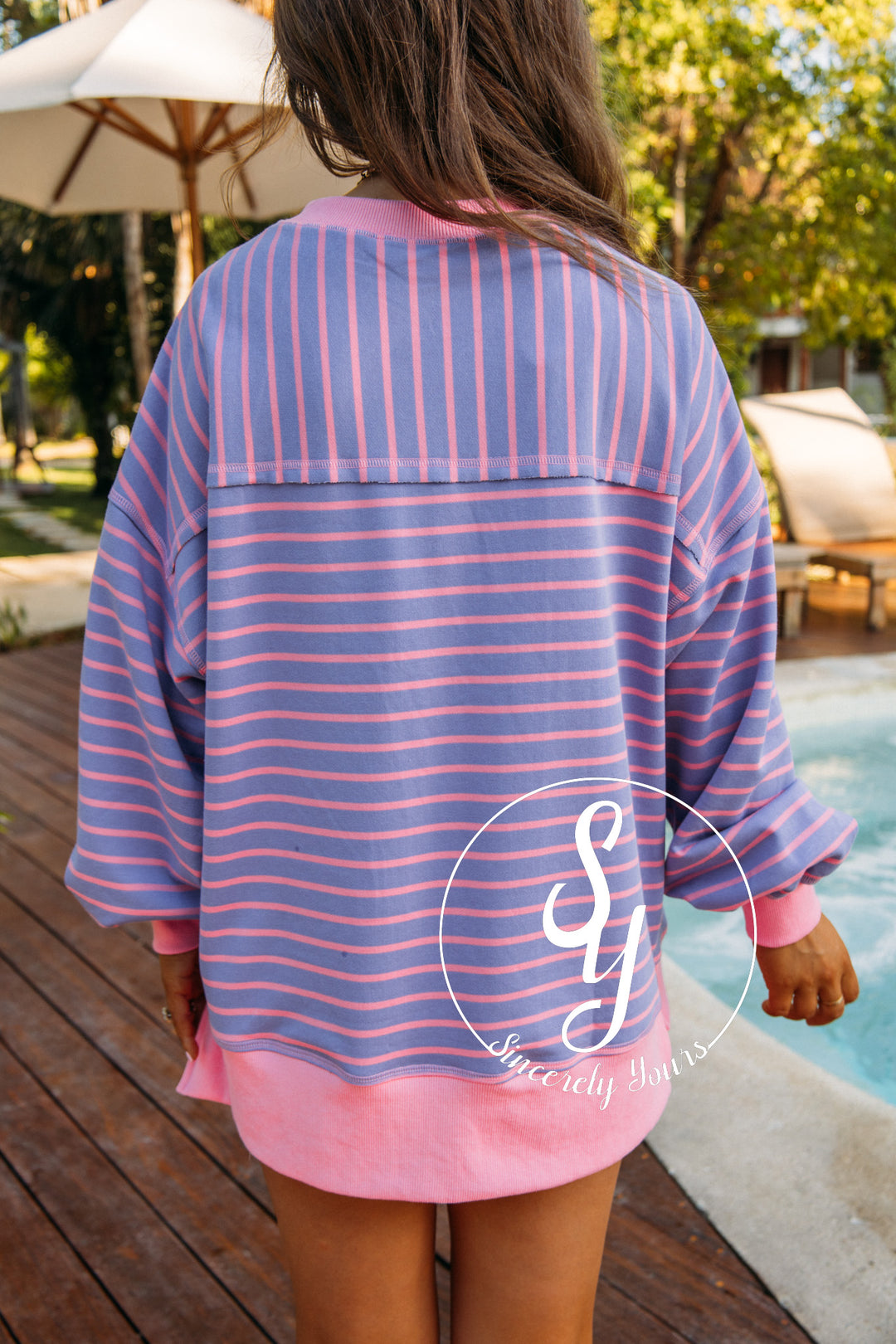 Cabin Chic Top - Lavendar/Pink