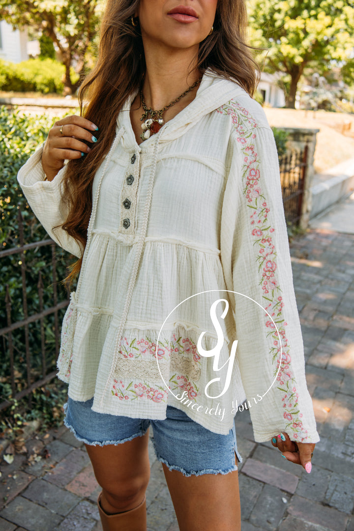 Blooming Keepsake Top- Natural