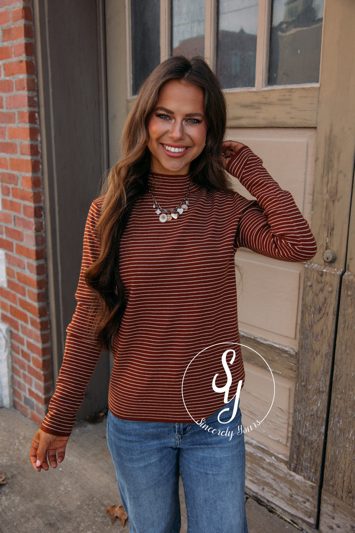 Modern Days Sweater - Ivory/Copper