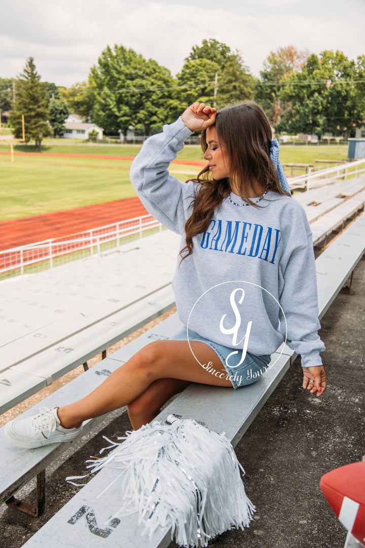 Gameday Crewneck-Blue