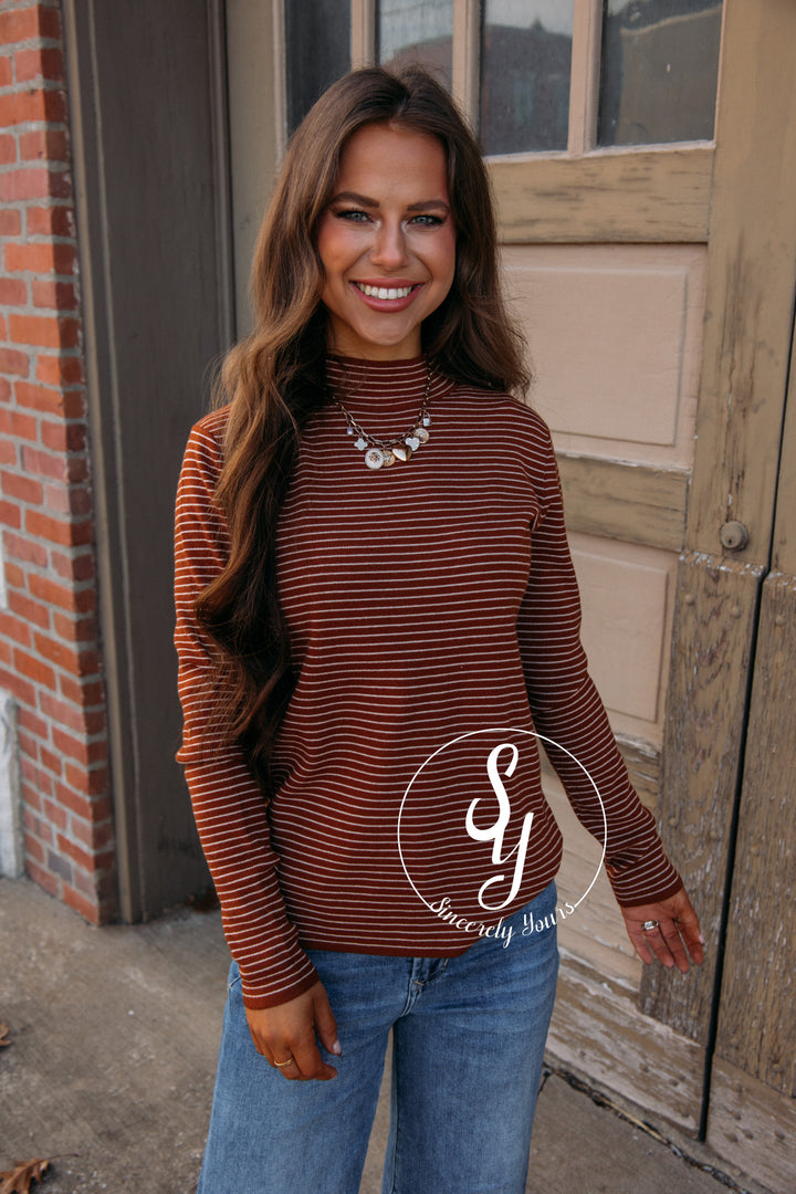 Modern Days Sweater - Ivory/Copper