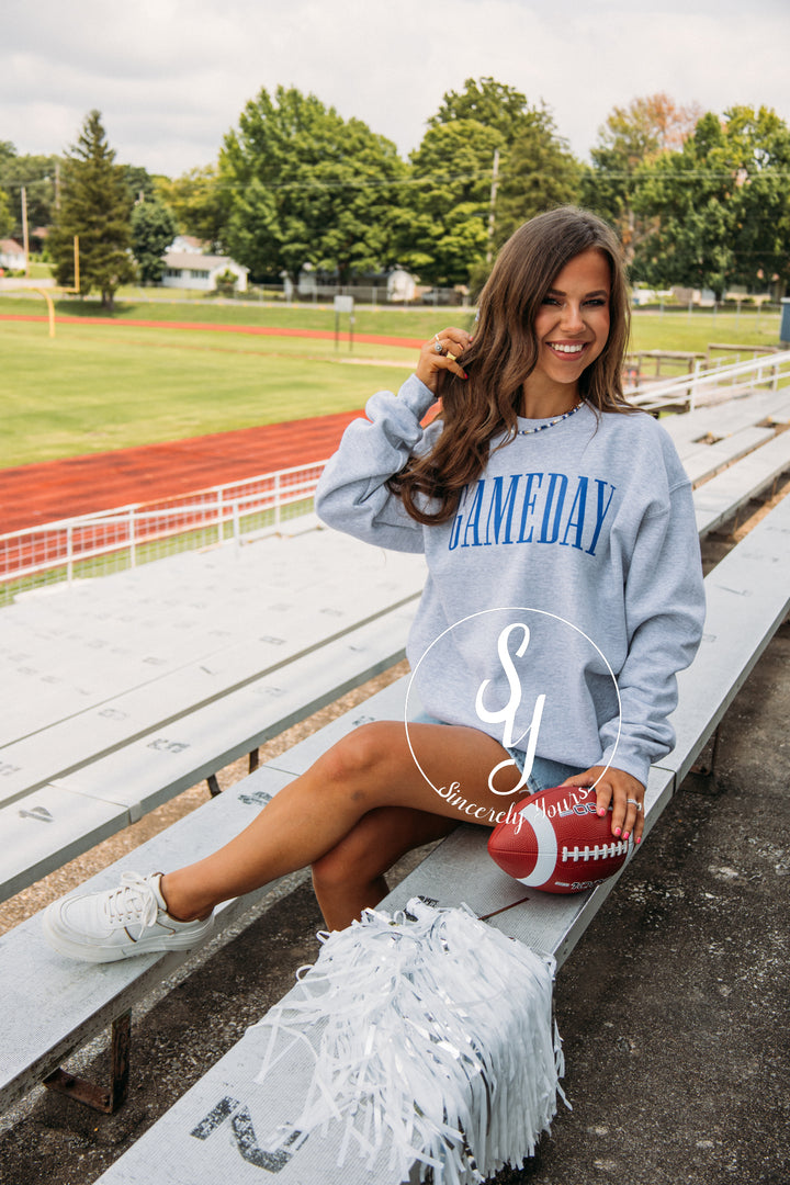 Gameday Crewneck-Blue